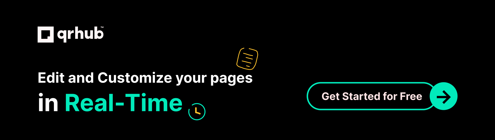 Sign Up Today for QRHUB Sign up free for QRHUB and get started instantly